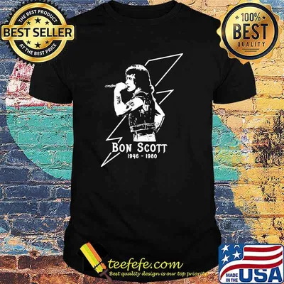 Bon scott 1946 1980 legends music shirt