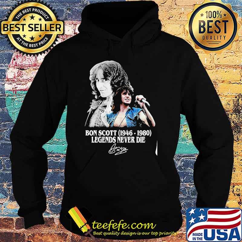 Bon Scott 1964 1980 Legend Never Die Shirt Hoodie Bon Scott 1964 1980 Legend Never Die Shirt Hoodie