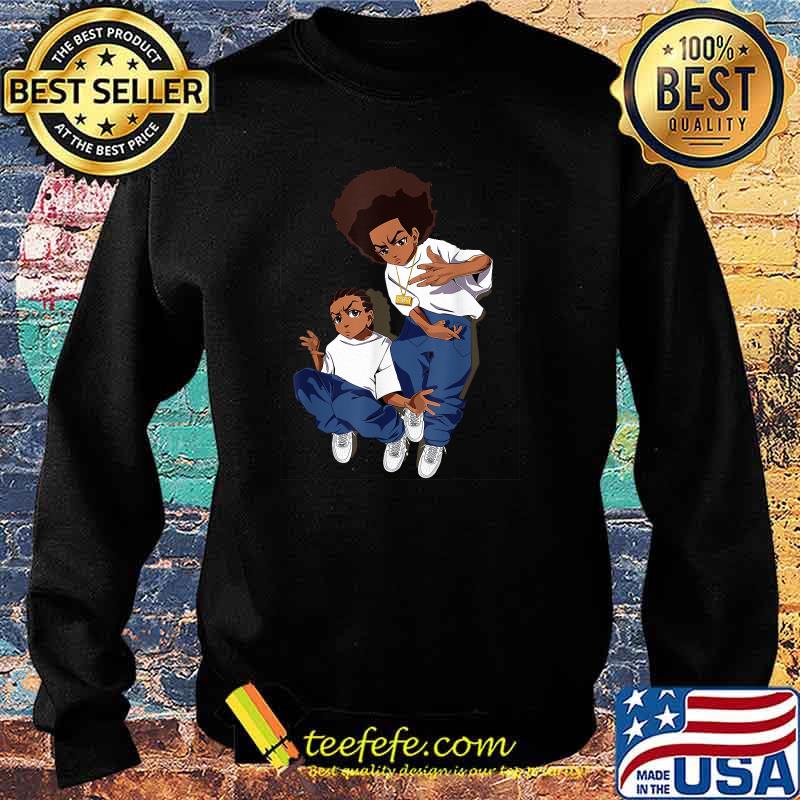 Boondock Riley-Huey Black Sitcom African American Cartoon T-Shirt Sweater Boondock Riley-Huey Black Sitcom African American Cartoon T-Shirt Sweater