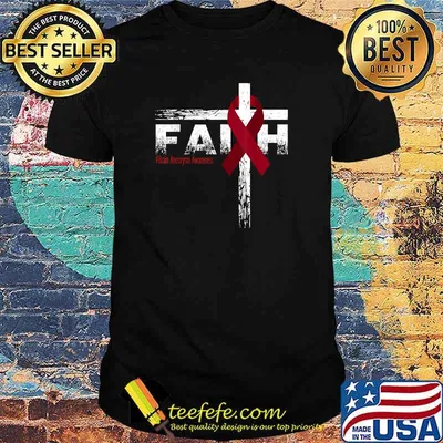Brain Aneurysm Awareness Christian Faith & Cross T-Shirt