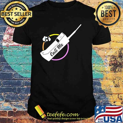 Call Me 80's phone Shirt
