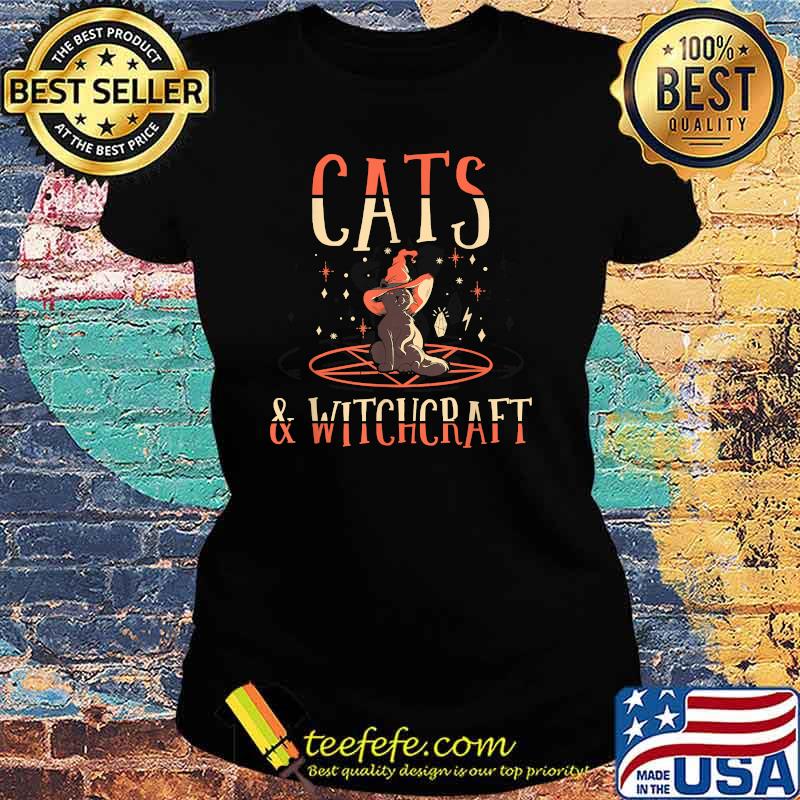 Cats & Witchcraft Cats Wicca Pagan Witchcraft T-Shirt Ladies tee Cats & Witchcraft Cats Wicca Pagan Witchcraft T-Shirt Ladies tee