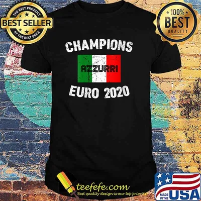 Champions Azzurri Euro 2020 Italy Football Shirt