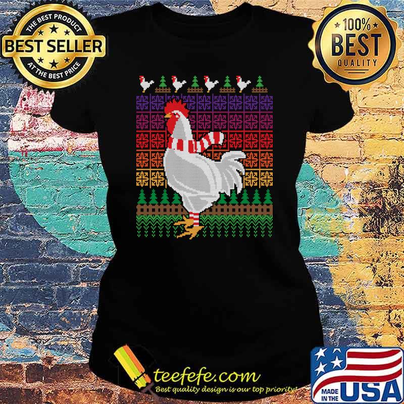 Chicken Lover Ugly Christmas X-Mas Shirt Ladies tee Chicken Lover Ugly Christmas X-Mas Shirt Ladies tee