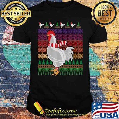Chicken Lover Ugly Christmas X-Mas Shirt