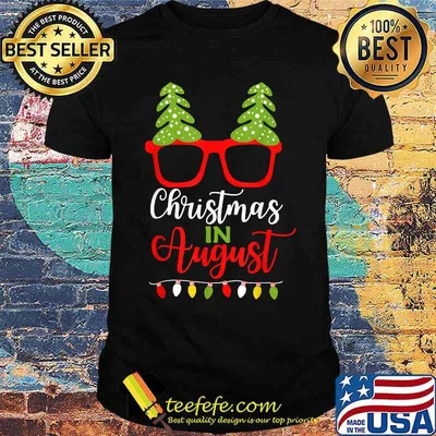 Christmas In August Santa In Summer Vacation Shirt