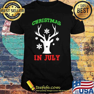 Christmas in july reindeer shirt