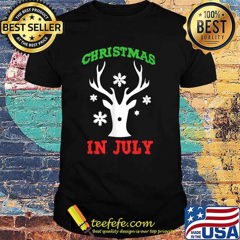 Christmas in july reindeer shirt