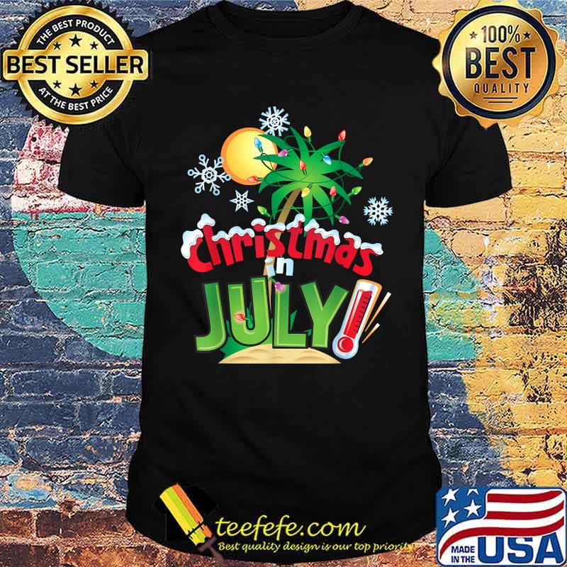 Christmas in July Summer Beach Vacation Xmas Shirt