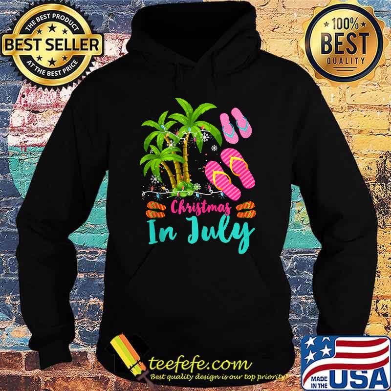Christmas In July Ugly Christmas Flip Flops Summer Vacation T-Shirt Hoodie Christmas In July Ugly Christmas Flip Flops Summer Vacation T-Shirt Hoodie