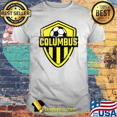 Columbus Soccer Jersey Style Team Fan Flag Ohio T-Shirt