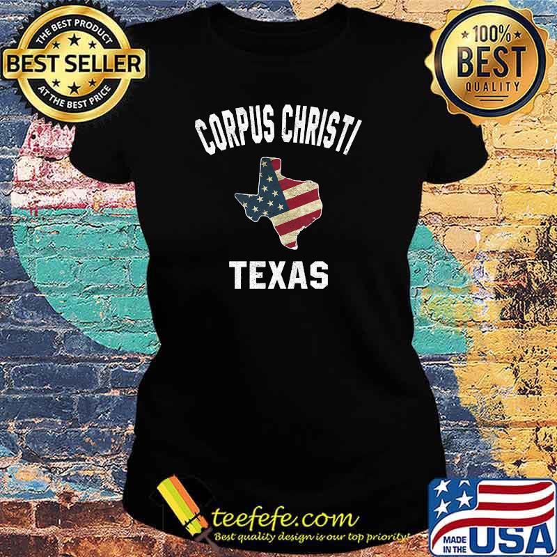 Corpus Christi Texas TX Sports Design Vintage American Flag Premium T-Shirt Ladies tee Corpus Christi Texas TX Sports Design Vintage American Flag Premium T-Shirt Ladies tee