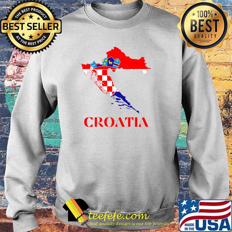 Croatia Red Flag Map Side Pocket Premium T-Shirt Sweater Croatia Red Flag Map Side Pocket Premium T-Shirt Sweater