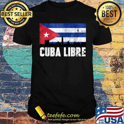 Cuba Libre Cuban Flag T-Shirt