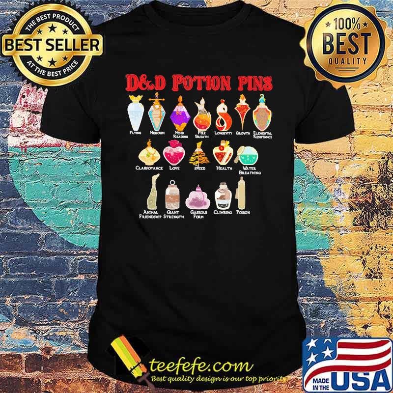 D And D Potion Pins Shirt D And D Potion Pins Shirt