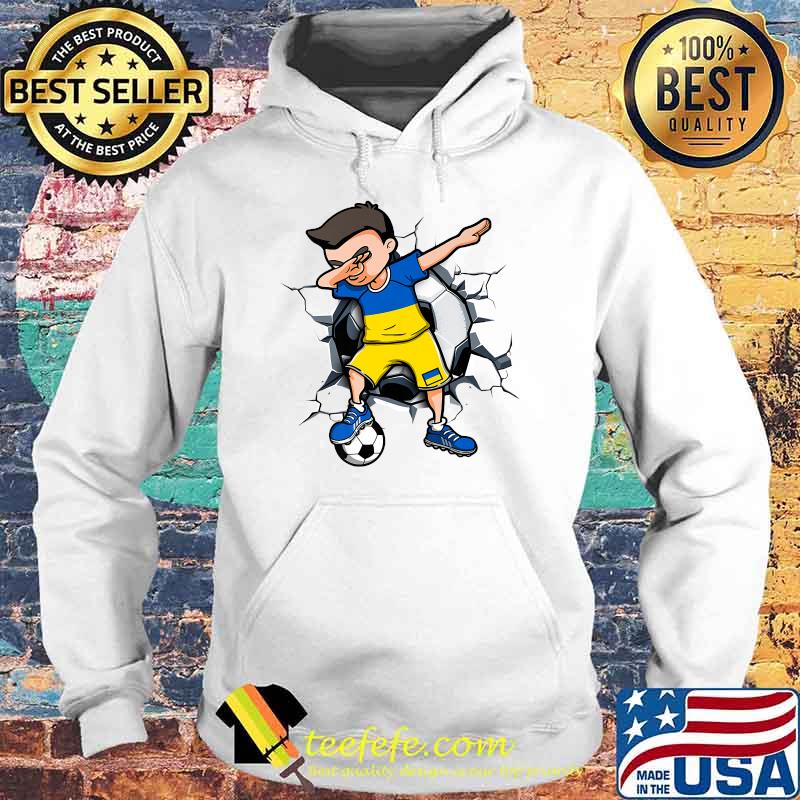 Dabbing Soccer Boy Ukraine Football Lovers Jersey Flag Sport T-Shirt Hoodie Dabbing Soccer Boy Ukraine Football Lovers Jersey Flag Sport T-Shirt Hoodie