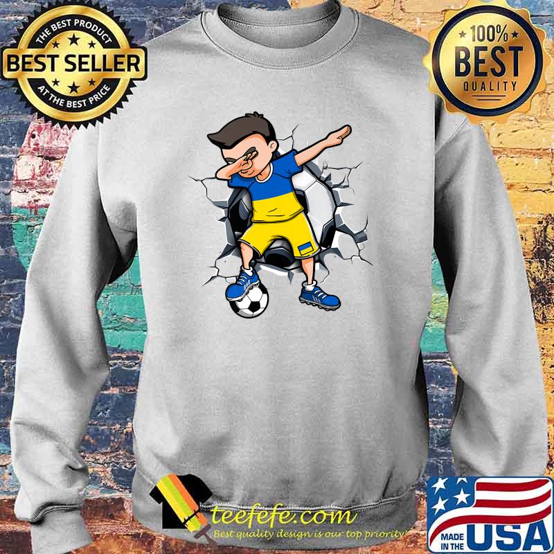Dabbing Soccer Boy Ukraine Football Lovers Jersey Flag Sport T-Shirt Sweater Dabbing Soccer Boy Ukraine Football Lovers Jersey Flag Sport T-Shirt Sweater