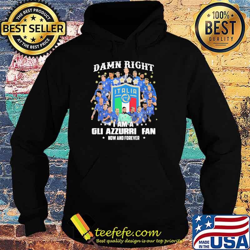 Damn right i am a gli azzurri fan now and forever Hoodie Damn right i am a gli azzurri fan now and forever Hoodie