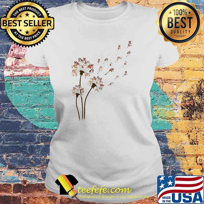 Dandelion Bulldog Flower Shirt Laides tee Dandelion Bulldog Flower Shirt Laides tee