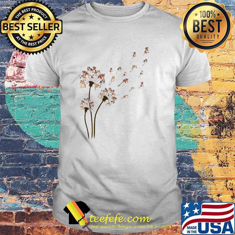Dandelion Bulldog Flower Shirt