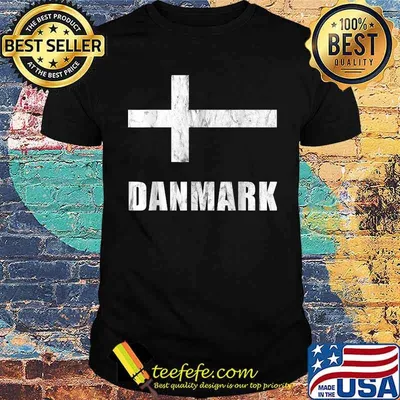 Denmark Flag National Team Danish Jersey Vintage Shirt
