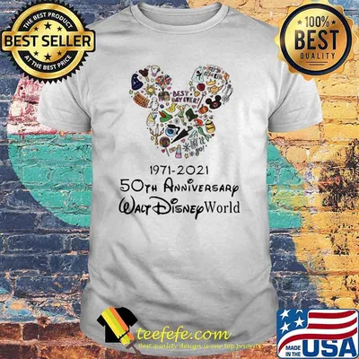 Disney 1971 2021 50th anniversary walt world shirt