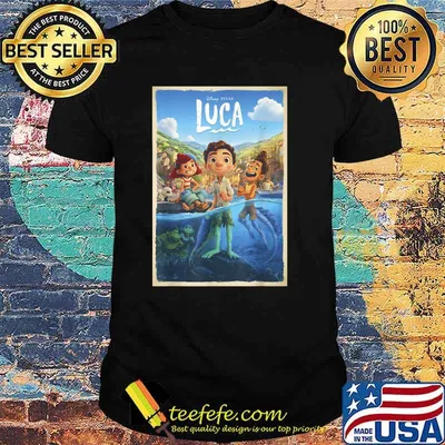 Disney Pixar Luca Movie Poster T-Shirt