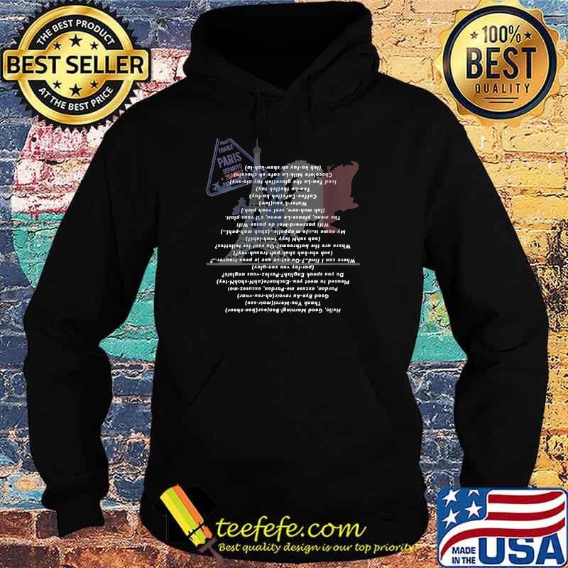 Easy English to French Phrases T-Shirt Hoodie Easy English to French Phrases T-Shirt Hoodie