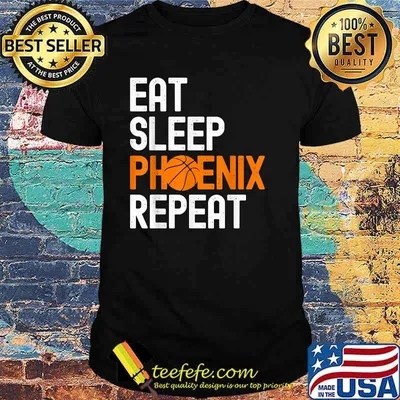 Eat sleep PhoenixRepeat Basketball Love PHX Valley Lipps Arizona State T-Shirt