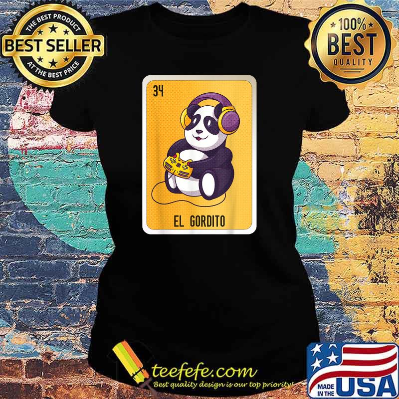 El Gordito Mexican Lottery Bingo Cards T-Shirt Ladies tee El Gordito Mexican Lottery Bingo Cards T-Shirt Ladies tee