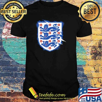 England Three Heraldic Lions Crest Soccer Football 2020 2021 T-Shirt