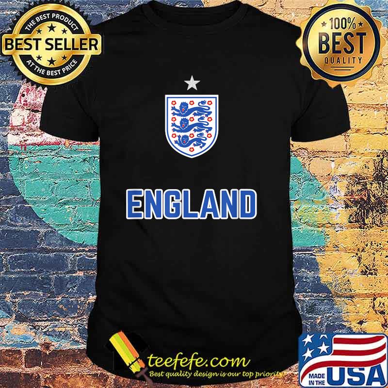England Three Heraldic Lions Crest Soccer Football 2020 2021 T-Shirt