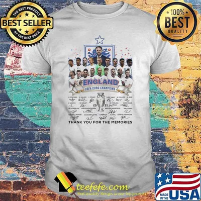 England uefa euro champions thank you for the memories signatures shirt