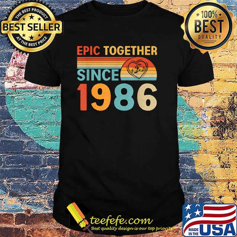 Epic Together Since 1986 Vintage Sunset T-Shirt