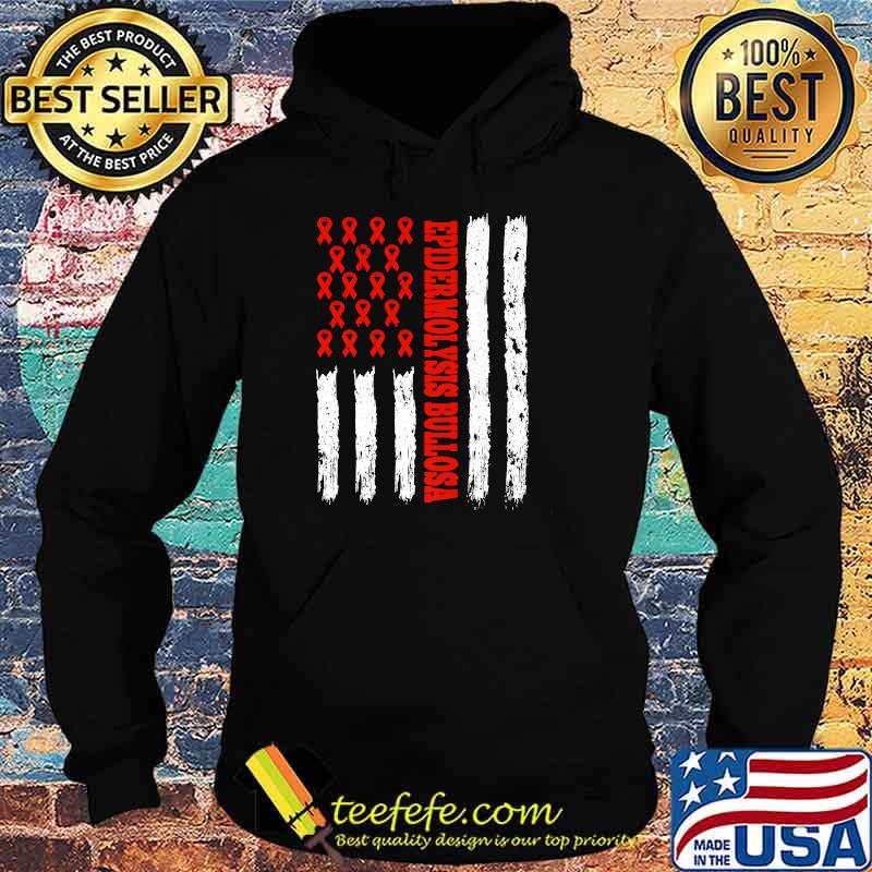 Epidermolysis Bullosa Awareness EB Related Red Ribbon Premium T-Shirt Hoodie Epidermolysis Bullosa Awareness EB Related Red Ribbon Premium T-Shirt Hoodie