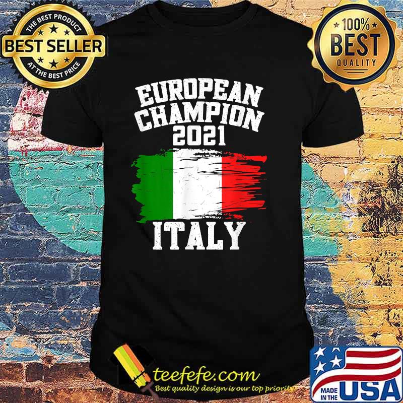 European Champion 2021 Football Italy Flag T-Shirt