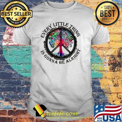 Every Little Thing Is Gonna Be Alright Yoga Tree Root Color T-Shirt