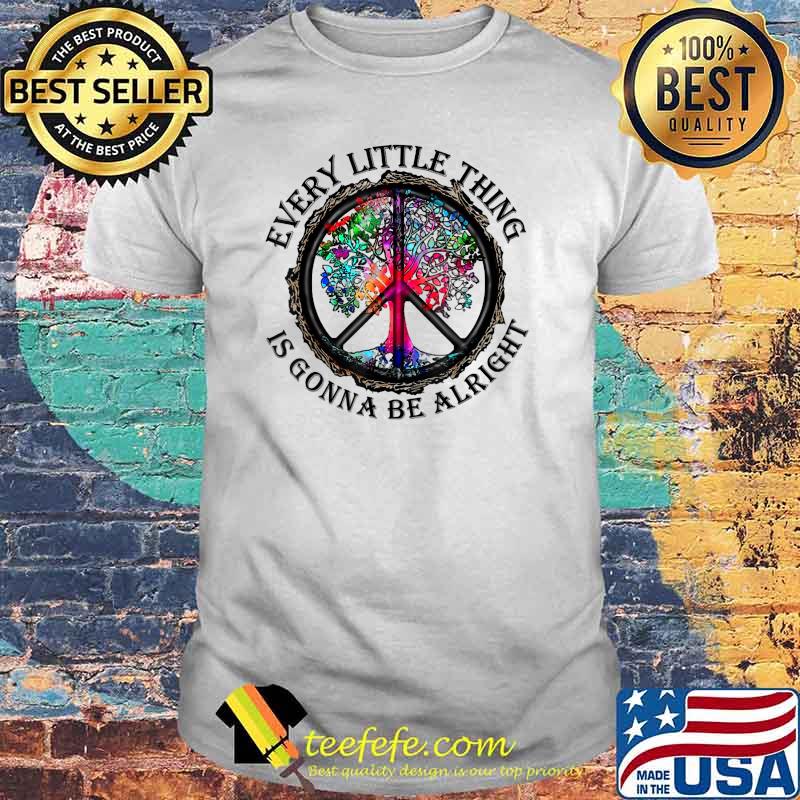 Every Little Thing Is Gonna Be Alright Yoga Tree Root Color T-Shirt