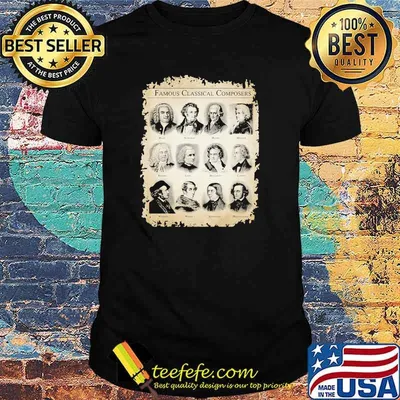 Famous classical composers music shirt