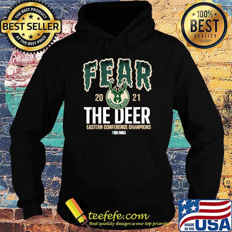 Fear Deer Milwaukee Basketball Bucks Finals 2021 Eastern Conference Champions Shirt Hoodie Fear Deer Milwaukee Basketball Bucks Finals 2021 Eastern Conference Champions Shirt Hoodie