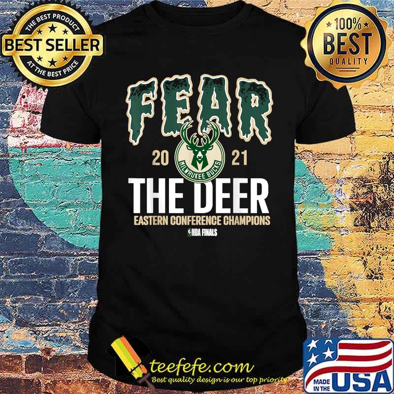 Fear Deer Milwaukee Basketball Bucks Finals 2021 Eastern Conference Champions Shirt Fear Deer Milwaukee Basketball Bucks Finals 2021 Eastern Conference Champions Shirt