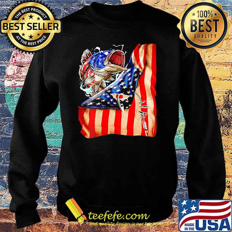 Fishing fish american flag s Sweater Fishing fish american flag s Sweater