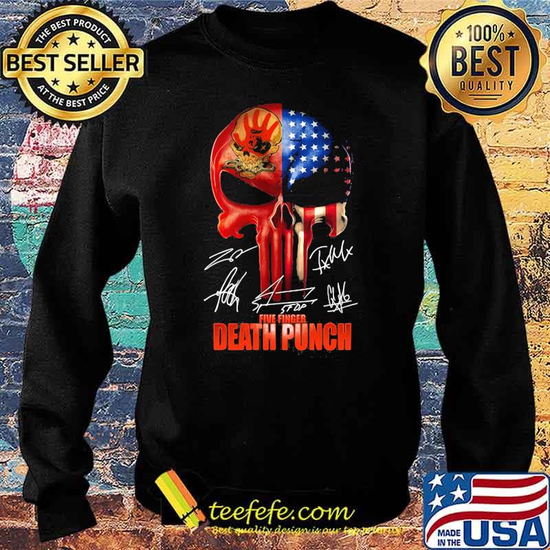 Five Finger Death Punch Skull American Flag Shirt Sweater Five Finger Death Punch Skull American Flag Shirt Sweater