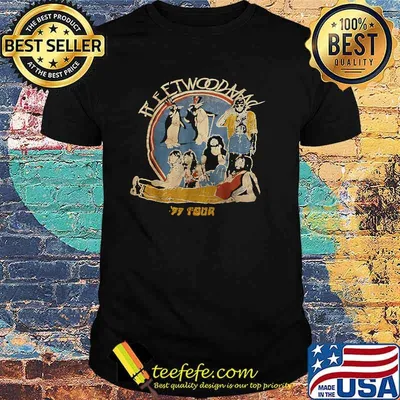 Fleetwoodmac 77 tour Rock Band Music T-Shirt