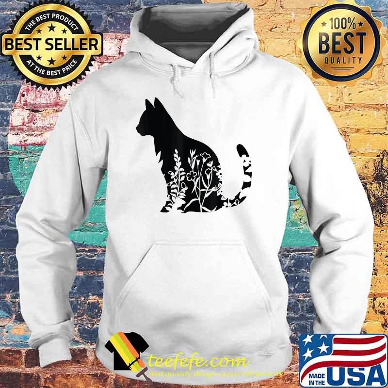 Floral Cat Shirt Hoodie Floral Cat Shirt Hoodie