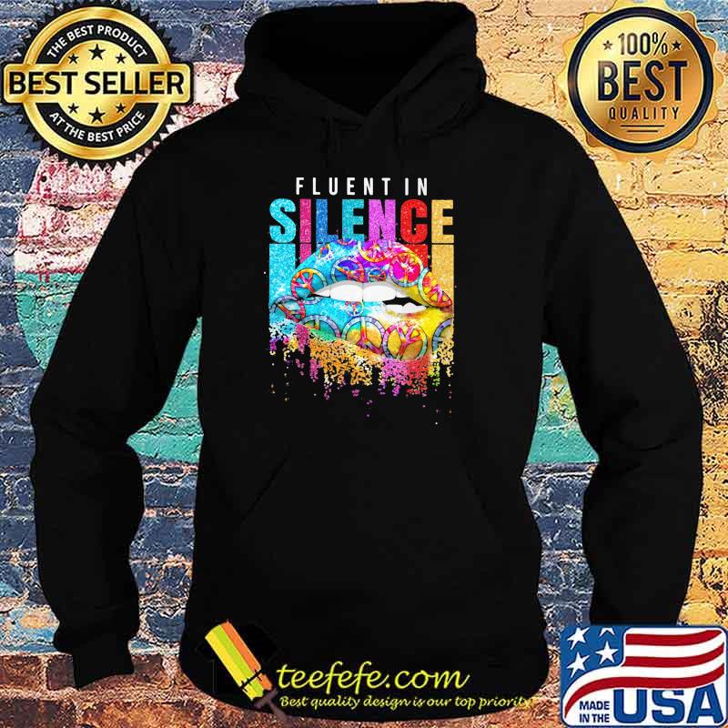 Fluentin silence lips hippie s Hoodie Fluentin silence lips hippie s Hoodie