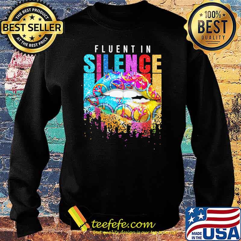 Fluentin silence lips hippie s Sweater Fluentin silence lips hippie s Sweater
