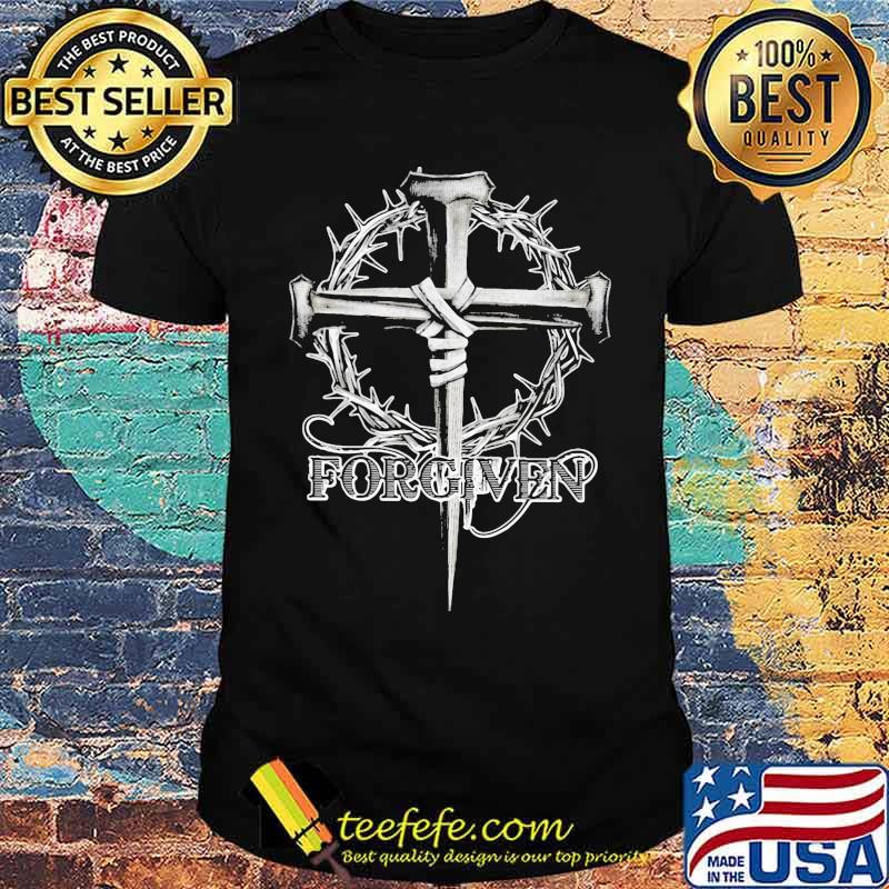 Forgiven floral christan cross shirt Forgiven floral christan cross shirt