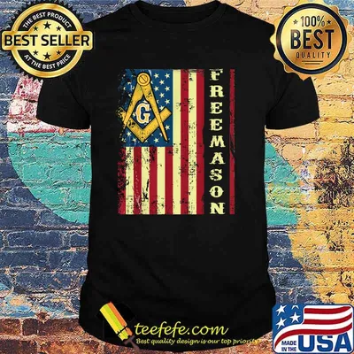 Freemason US Flag 4th of July Independence Parents' Day T-Shirt