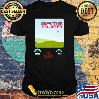 Game Over Be Brave Motorcycle Motivational Apparel Premium Shirt